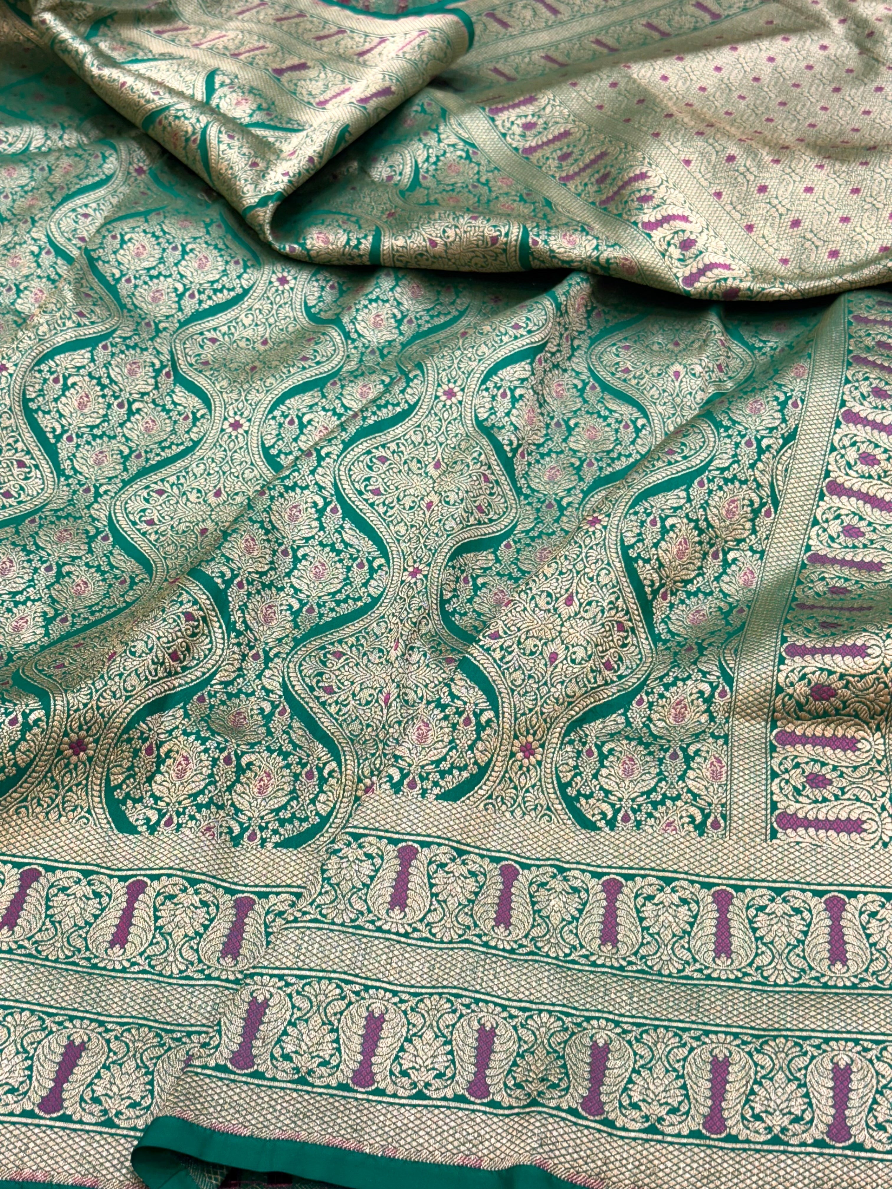 Banarasi Minakari Pure Silk Brocade Saree