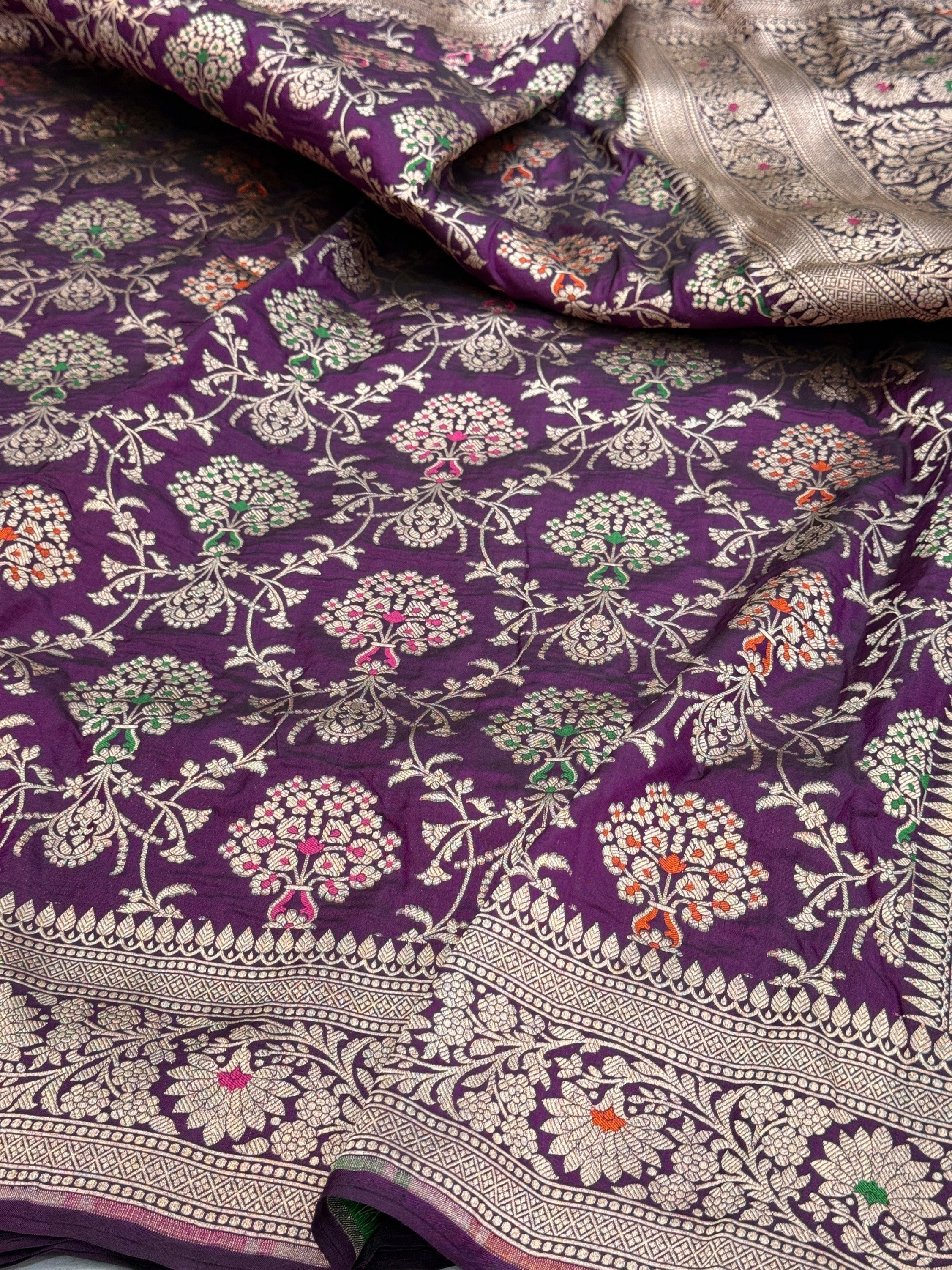 Banarasi Minakari Pure Katan Silk Saree