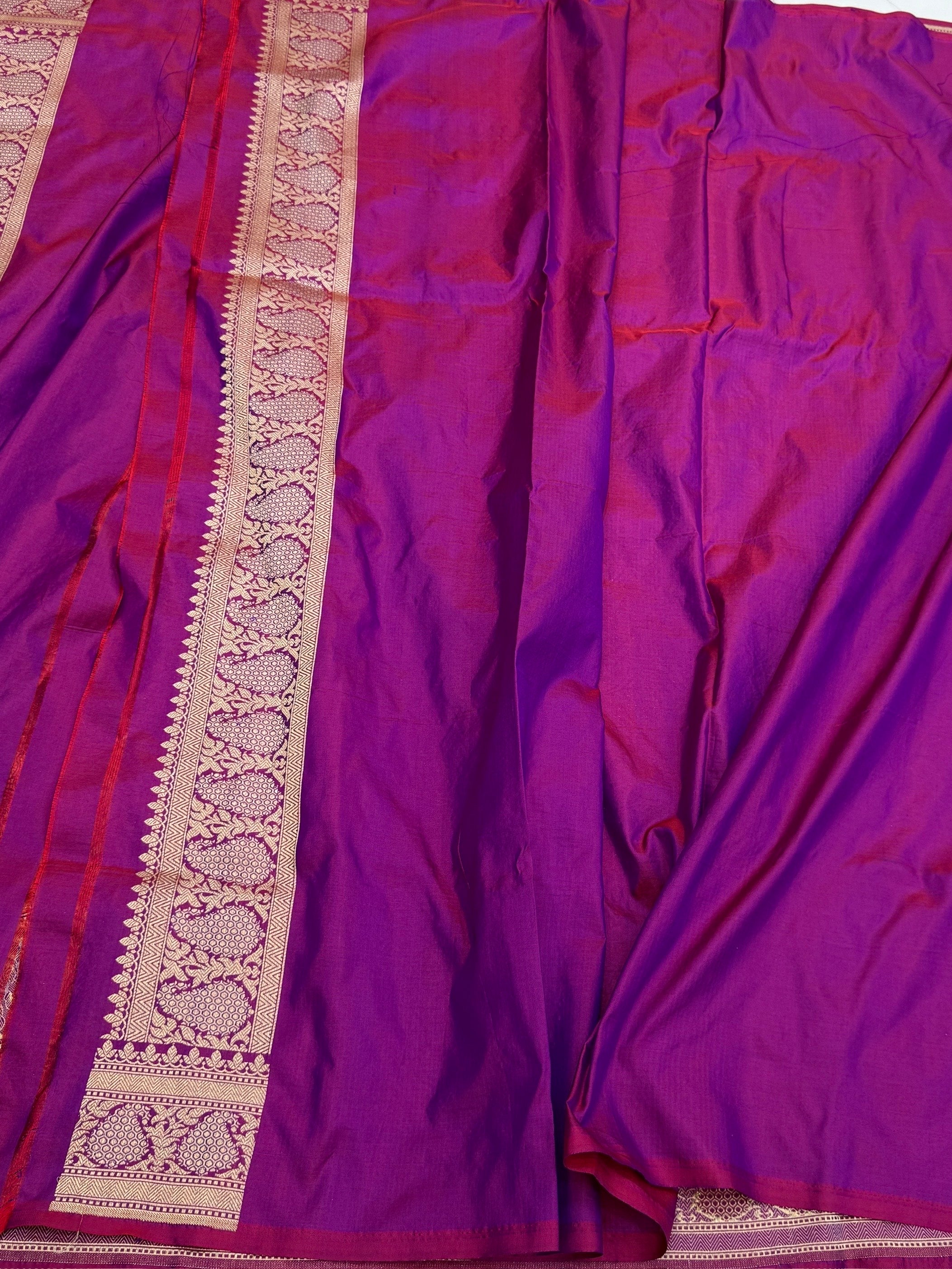 Banarasi Minakari Pure Silk Brocade Saree – Katan Silk with Intricate Minakari & Rich Brocade Weave