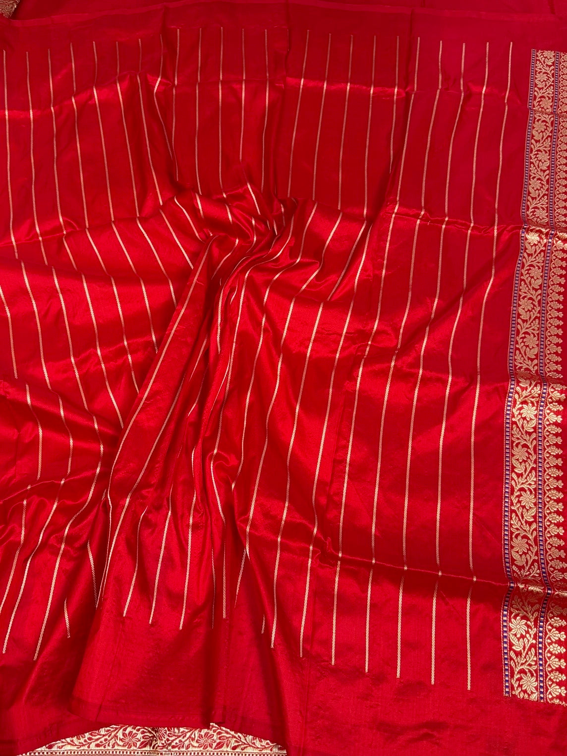 Red Handwoven Pure Banarasi Silk Saree