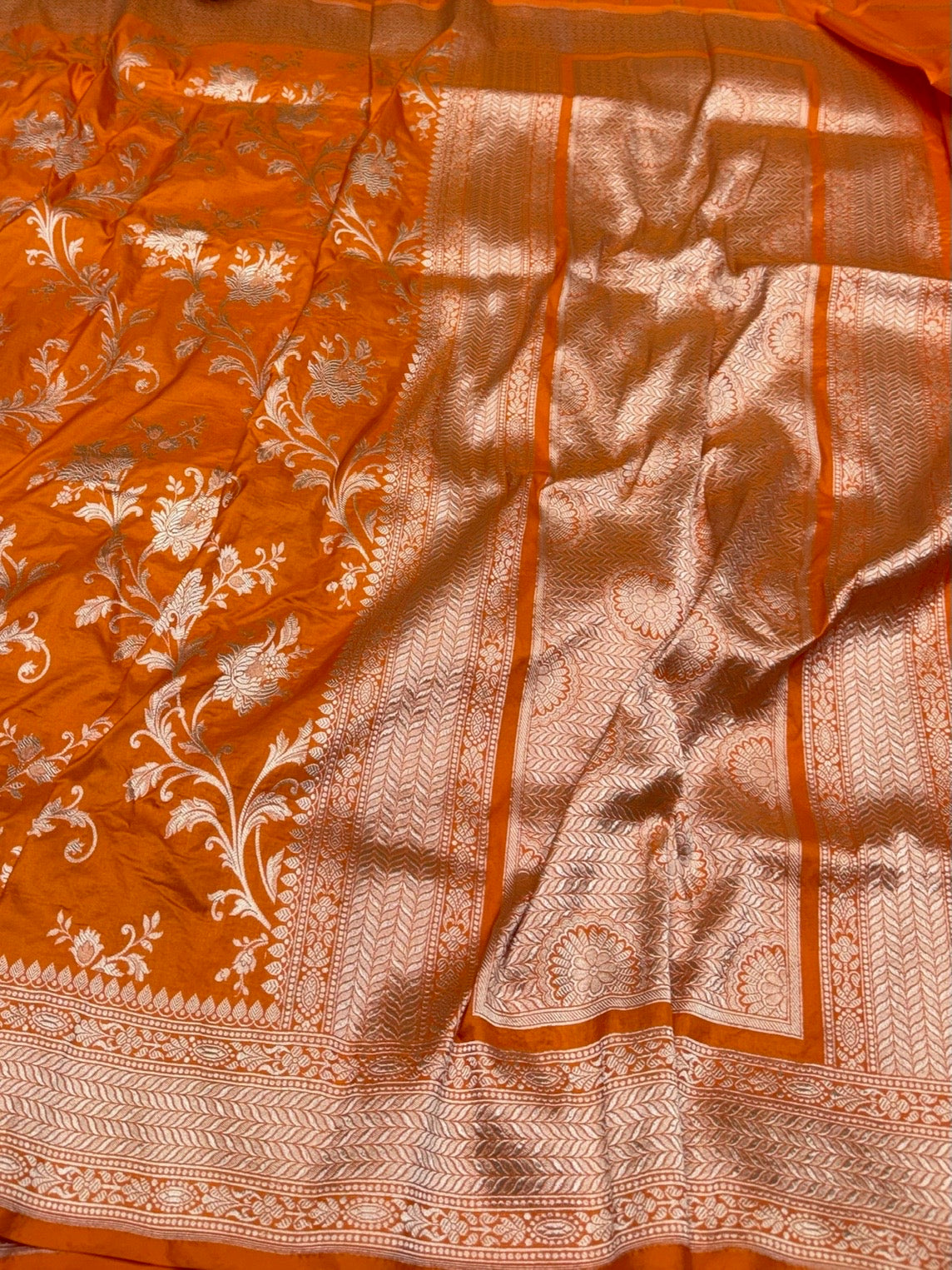 Banarasi Pure Katan Silk Saree | Pure Silk | Cutwork Technique | Banarasi Katan Silk Saree