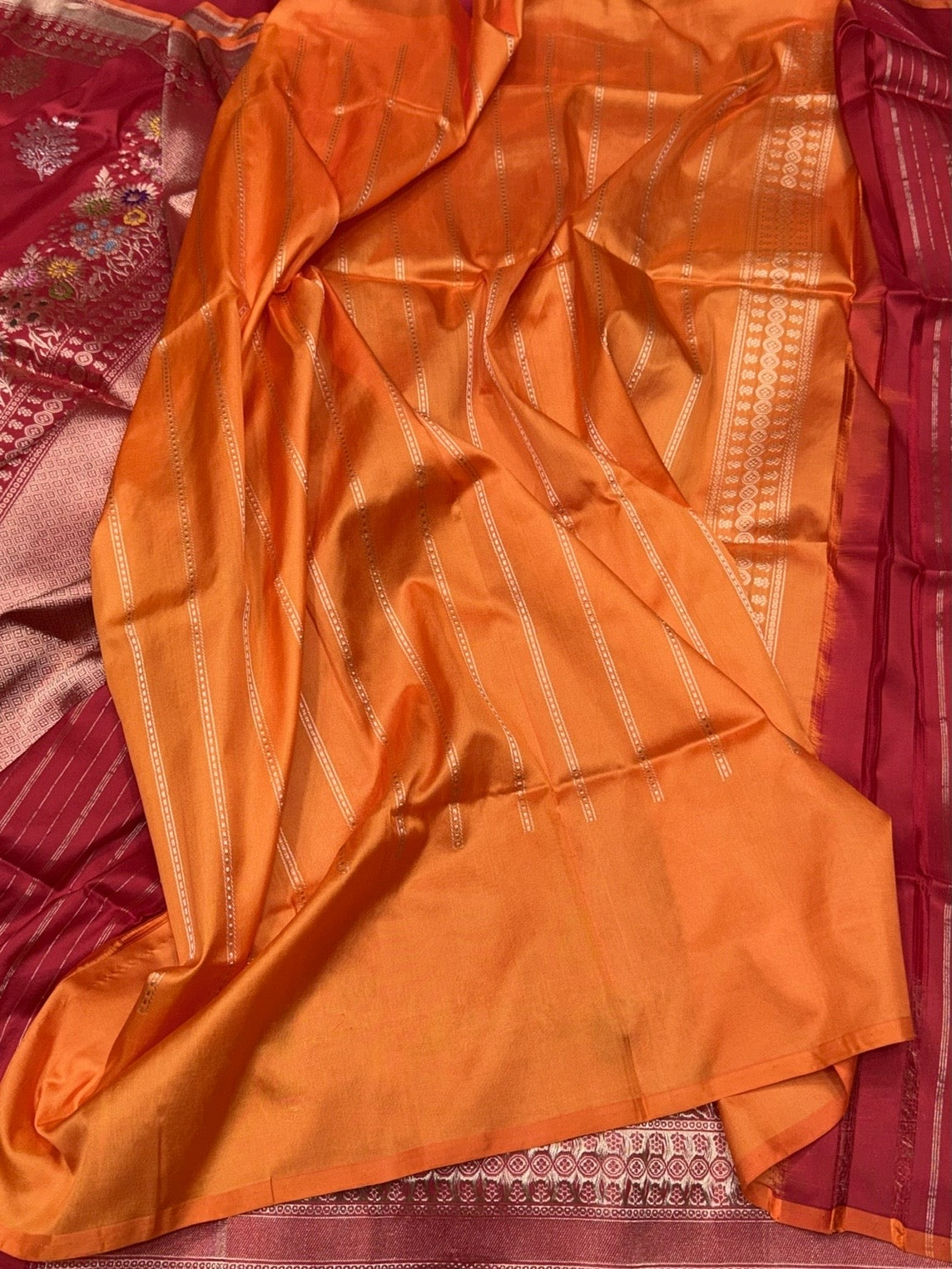 Red Handwoven Pure Banarasi Silk Saree