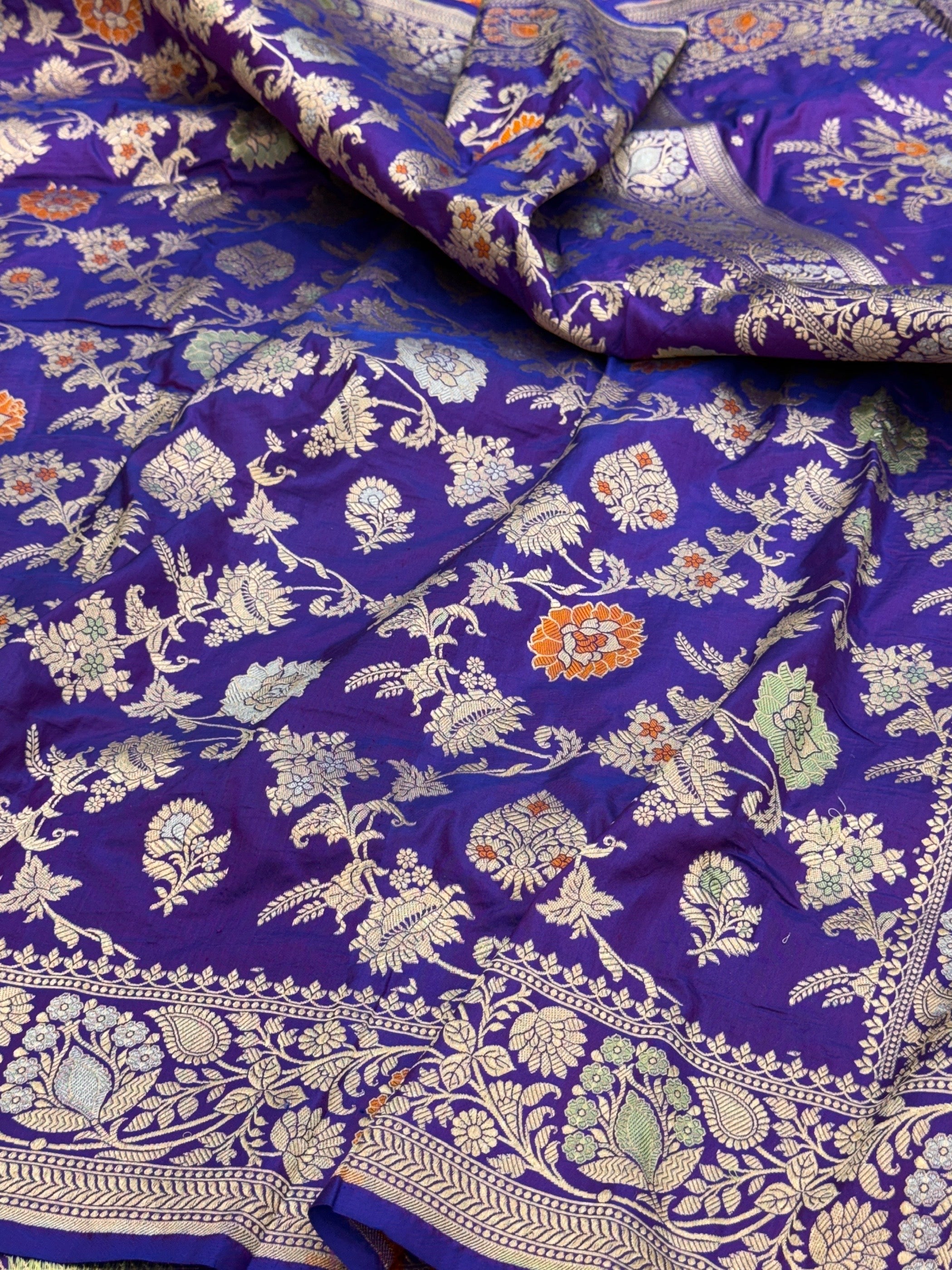 Banarasi Minakari Pure Katan Silk Saree