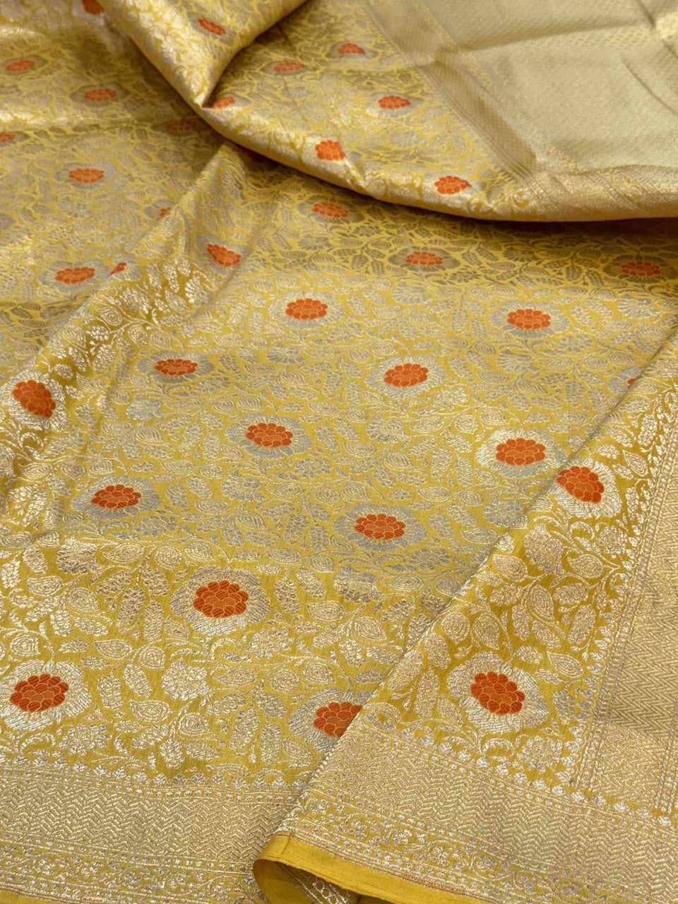 Banarasi Minakari Pure Katan Silk Brocade Saree