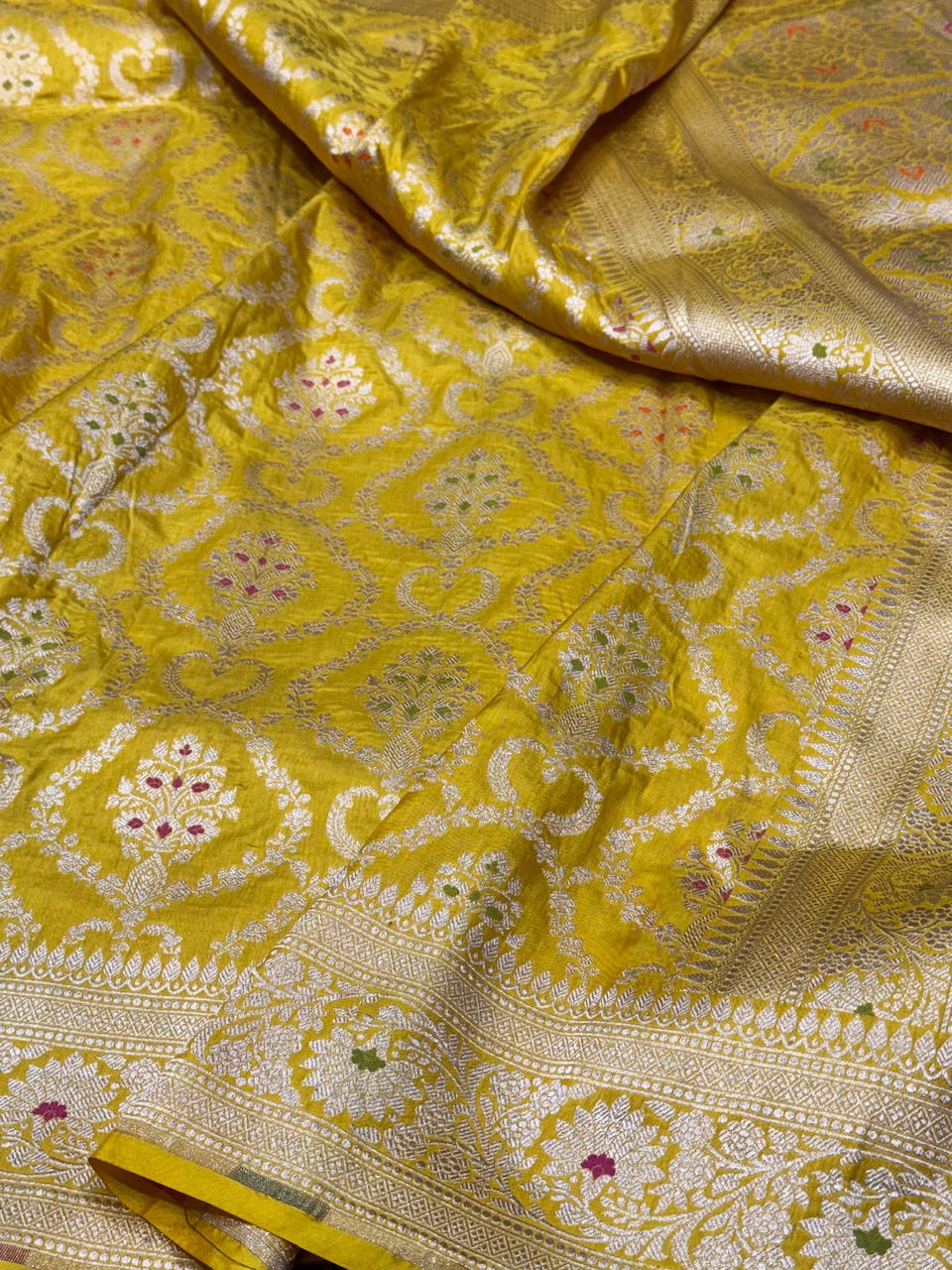 Banarasi Minakari Pure Katan Silk Saree