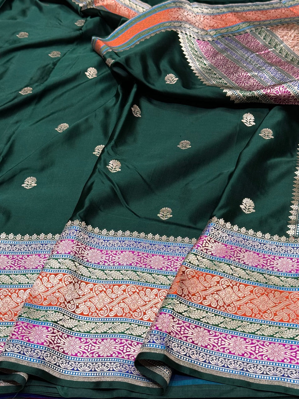 Handwoven Banarasi Pure Mashru Satin Silk Saree