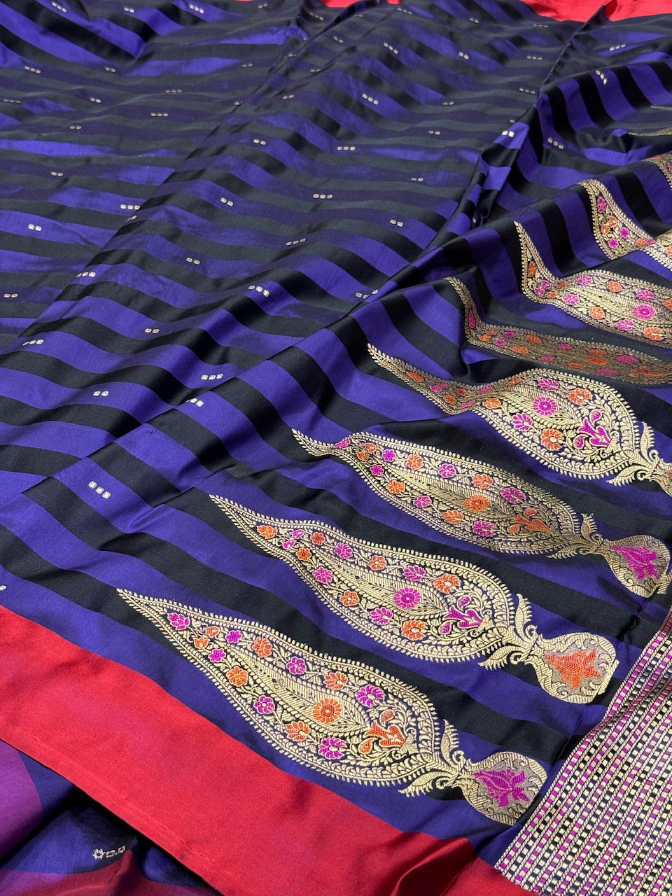 Handwoven Banarasi Pure Mashru Satin Silk Saree