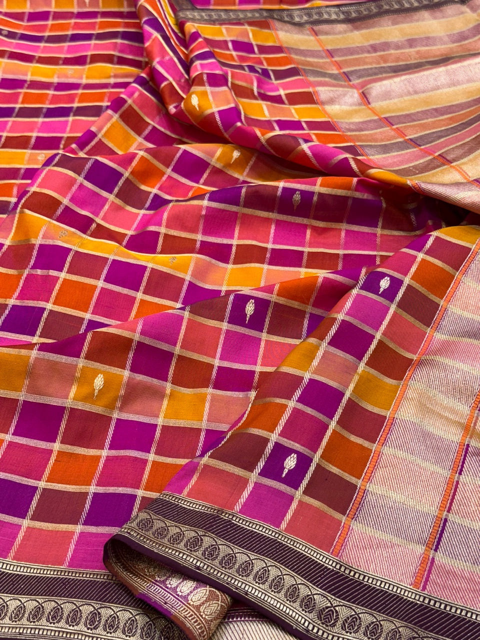 Handwoven Banarasi Rangkaat Saree
