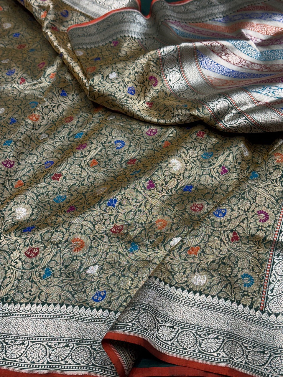 Handwoven Pure Banarasi Brocade Saree