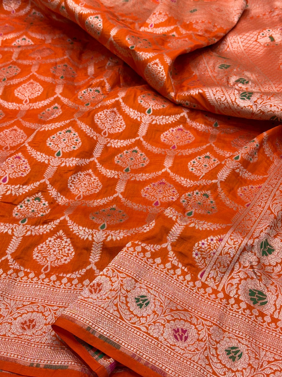 Banarasi Minakari Pure Katan Silk Saree
