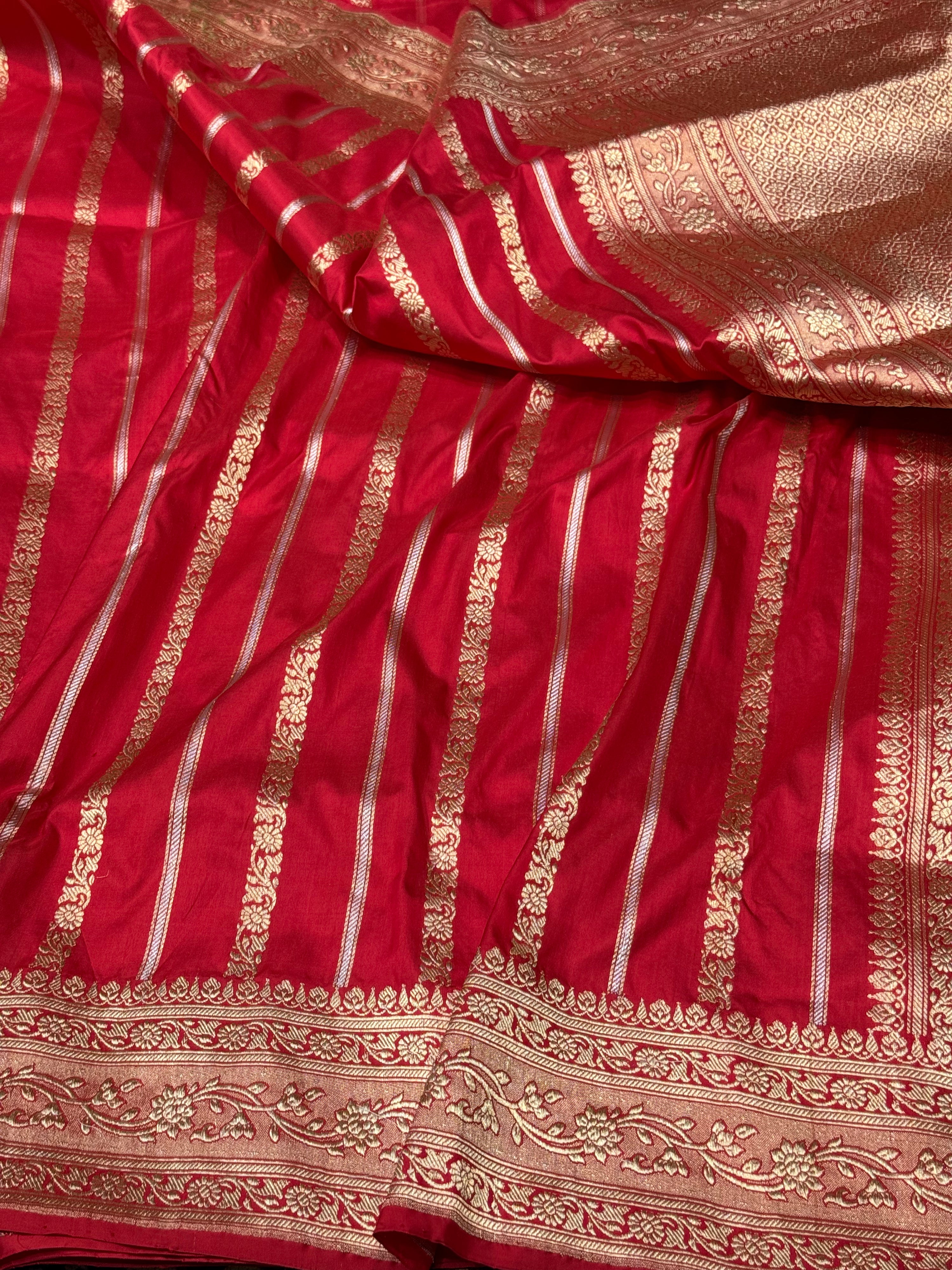 Handwoven Vintage Pure Banarasi Silk Saree