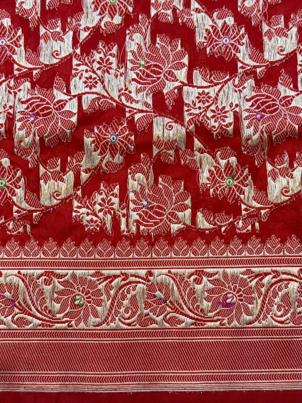 Red Handwoven Pure Banarasi Silk Saree