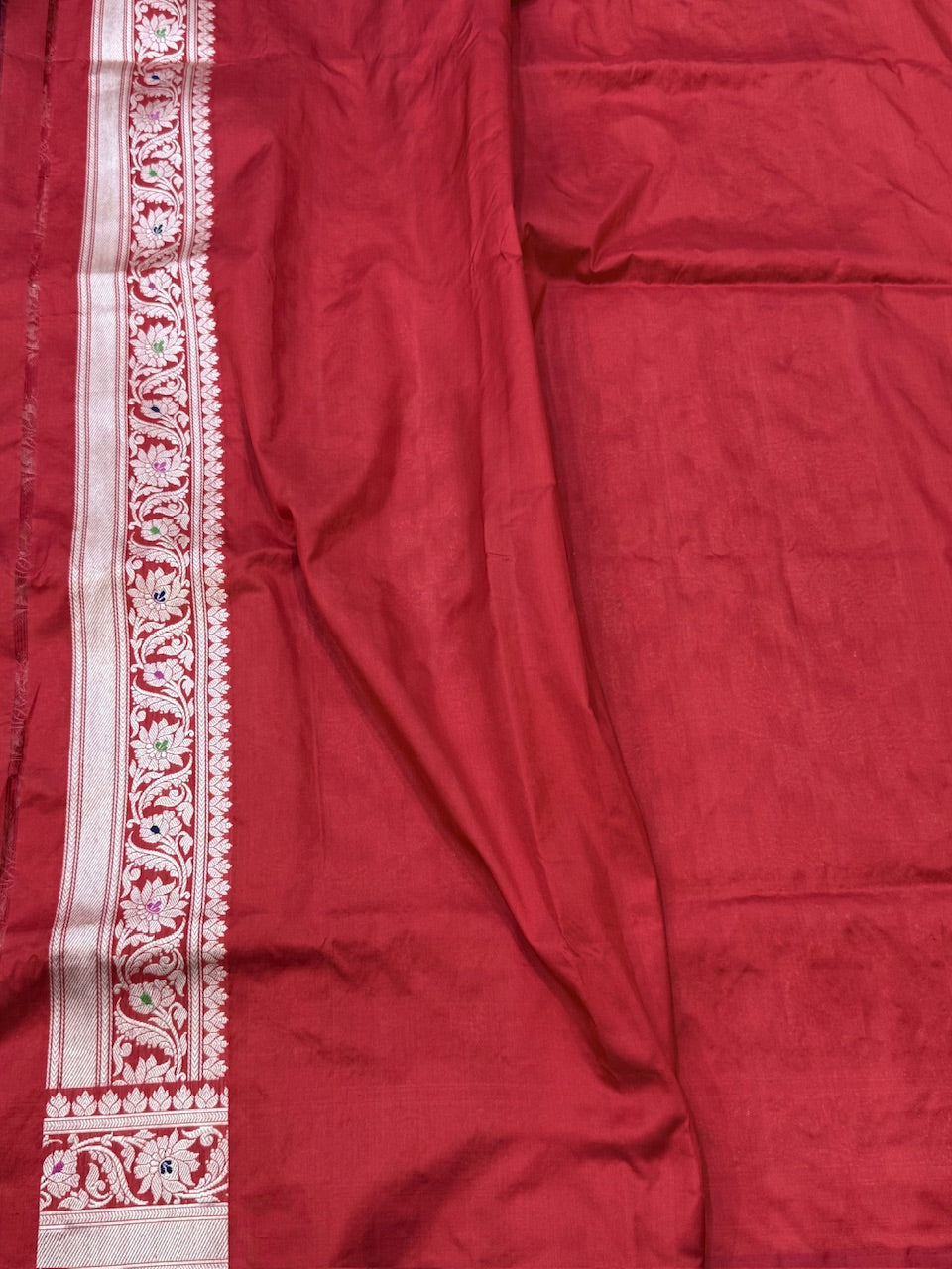 Red Handwoven Pure Banarasi Silk Saree