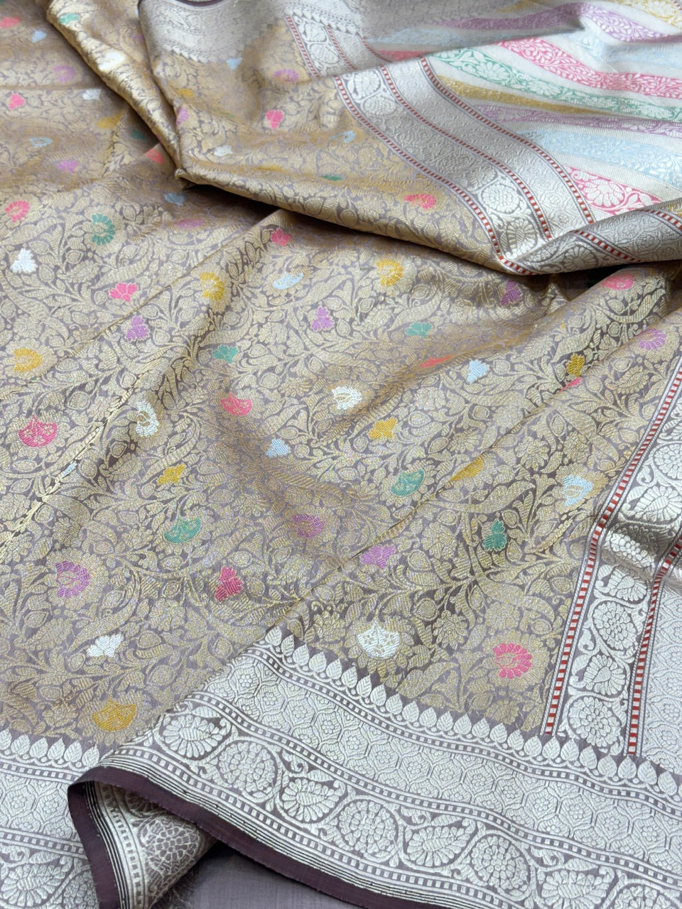 Handwoven Pure Banarasi Brocade Saree