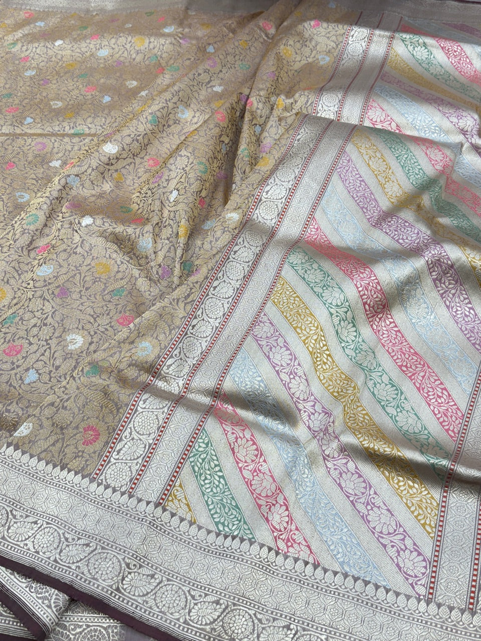 Handwoven Pure Banarasi Brocade Saree