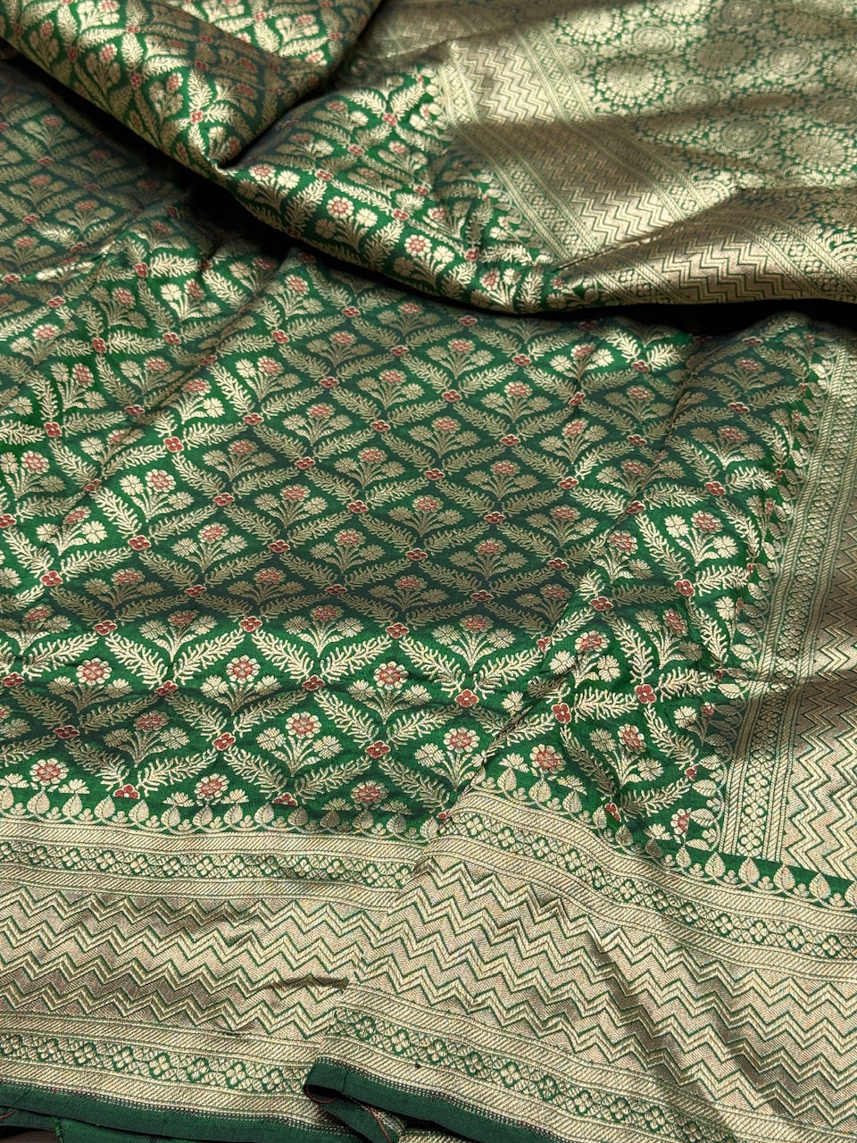 Banarasi Minakari Pure Silk Brocade Saree