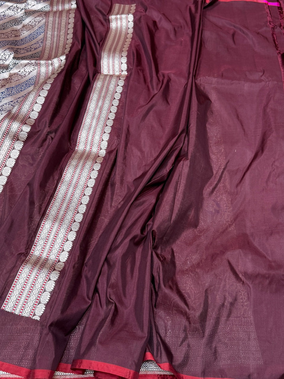 Handwoven Pure Banarasi Silk Brocade Saree