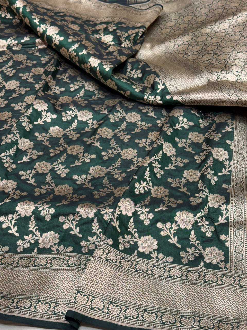 Wine Banarasi Pure Silk Saree