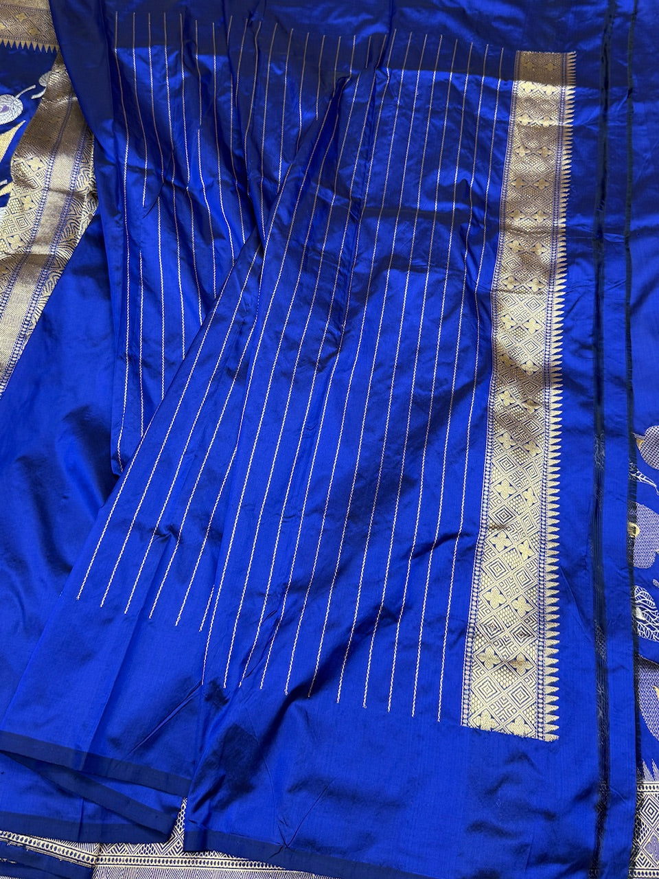 Royal Blue Handwoven Banarasi Pure Silk Saree