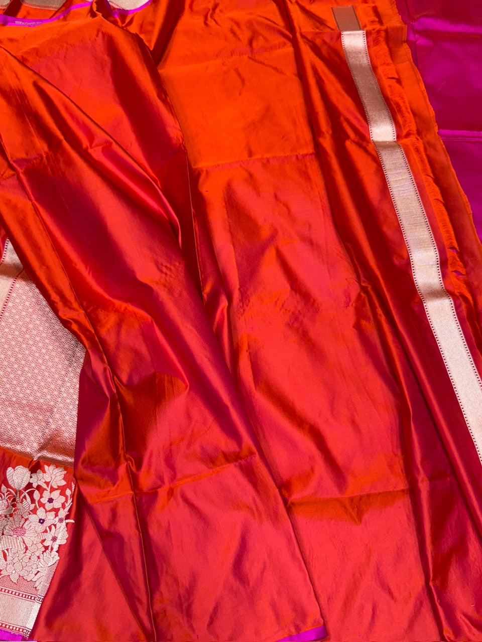 Handwoven Banarasi Pure Mashru Satin Silk Saree