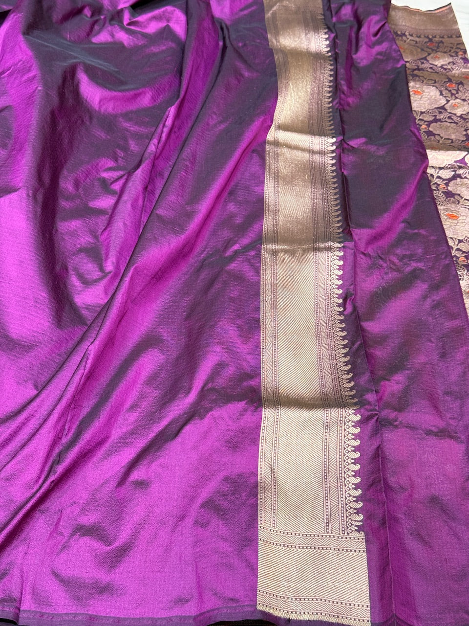 Banarasi Minakari Pure Katan Silk Brocade Saree – Rich Traditional Brocade Weave