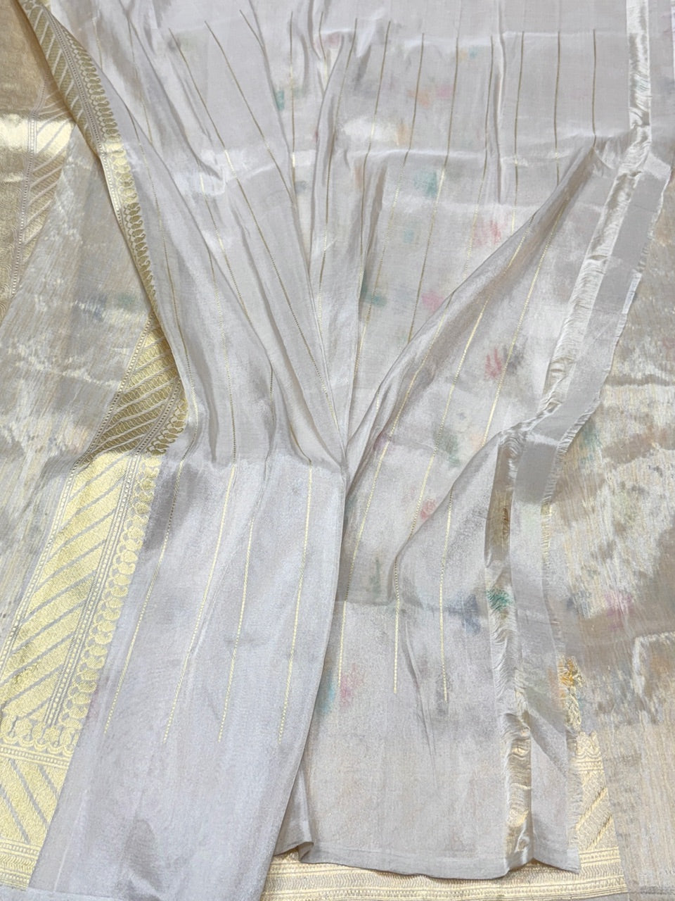 Handwoven Pure Katan Tissue Saree