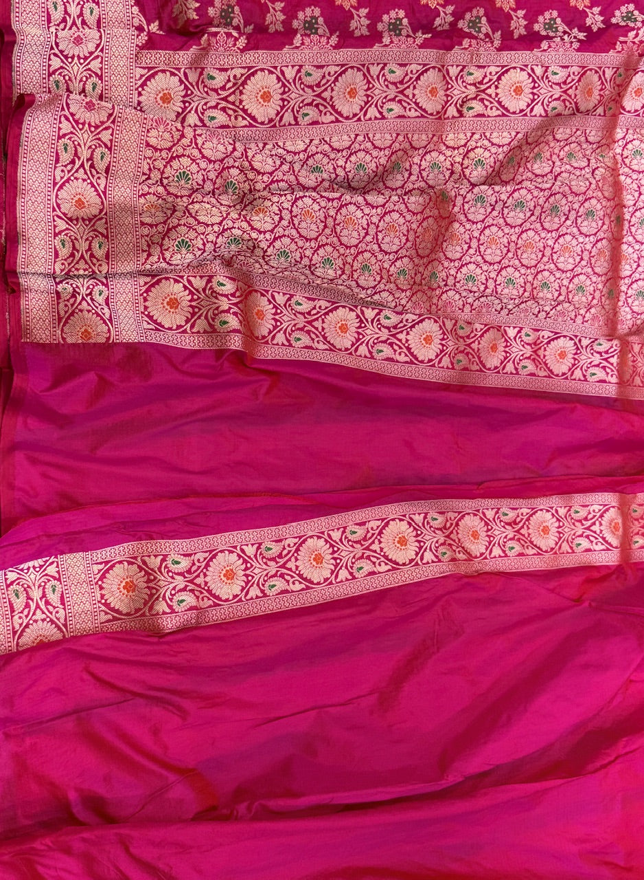 Banarasi Minakari Pure Silk Saree