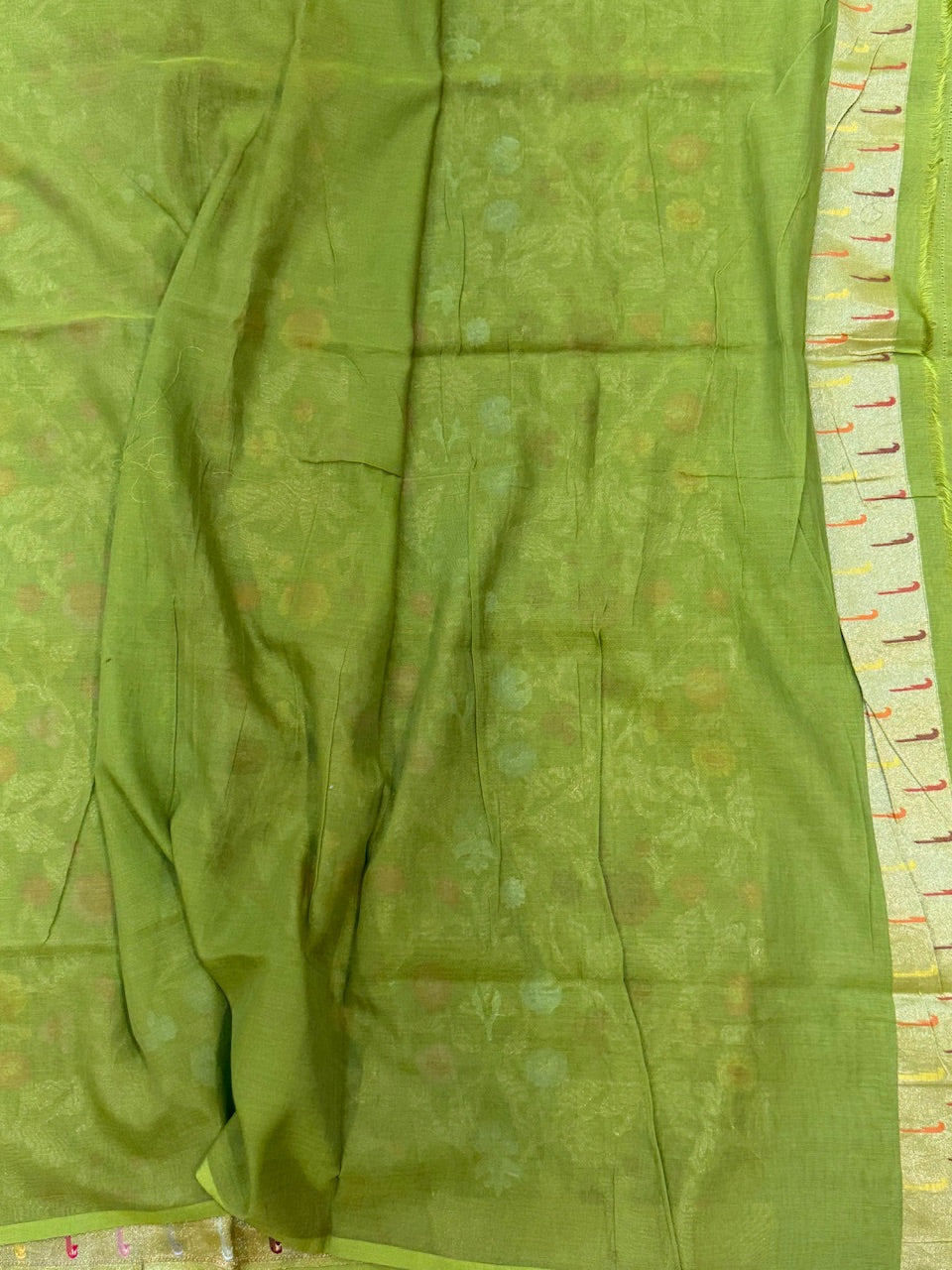 Banarasi Pure Muslin Cotton Jamdani Saree
