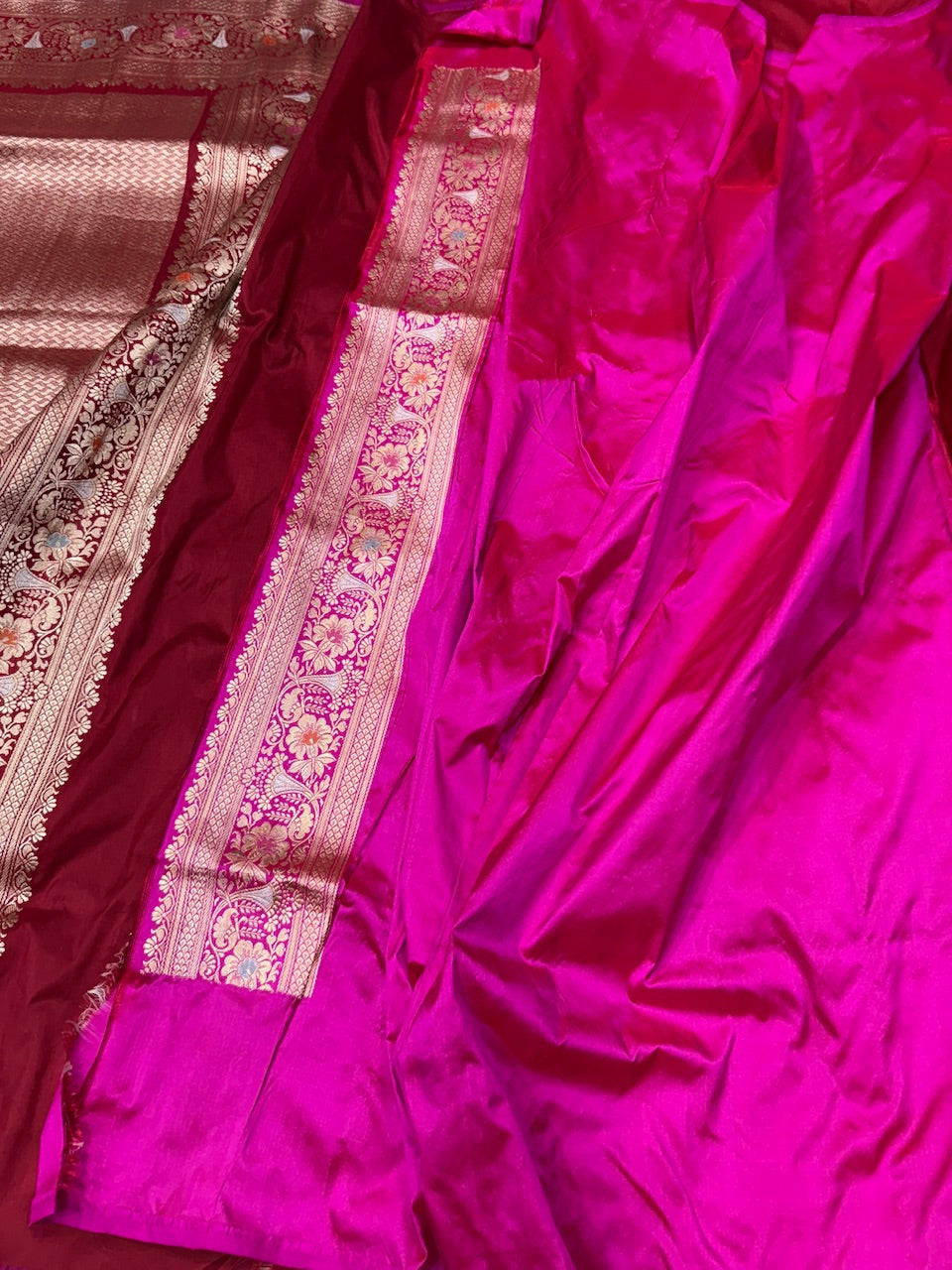 Red Handwoven Pure Banarasi Silk Saree