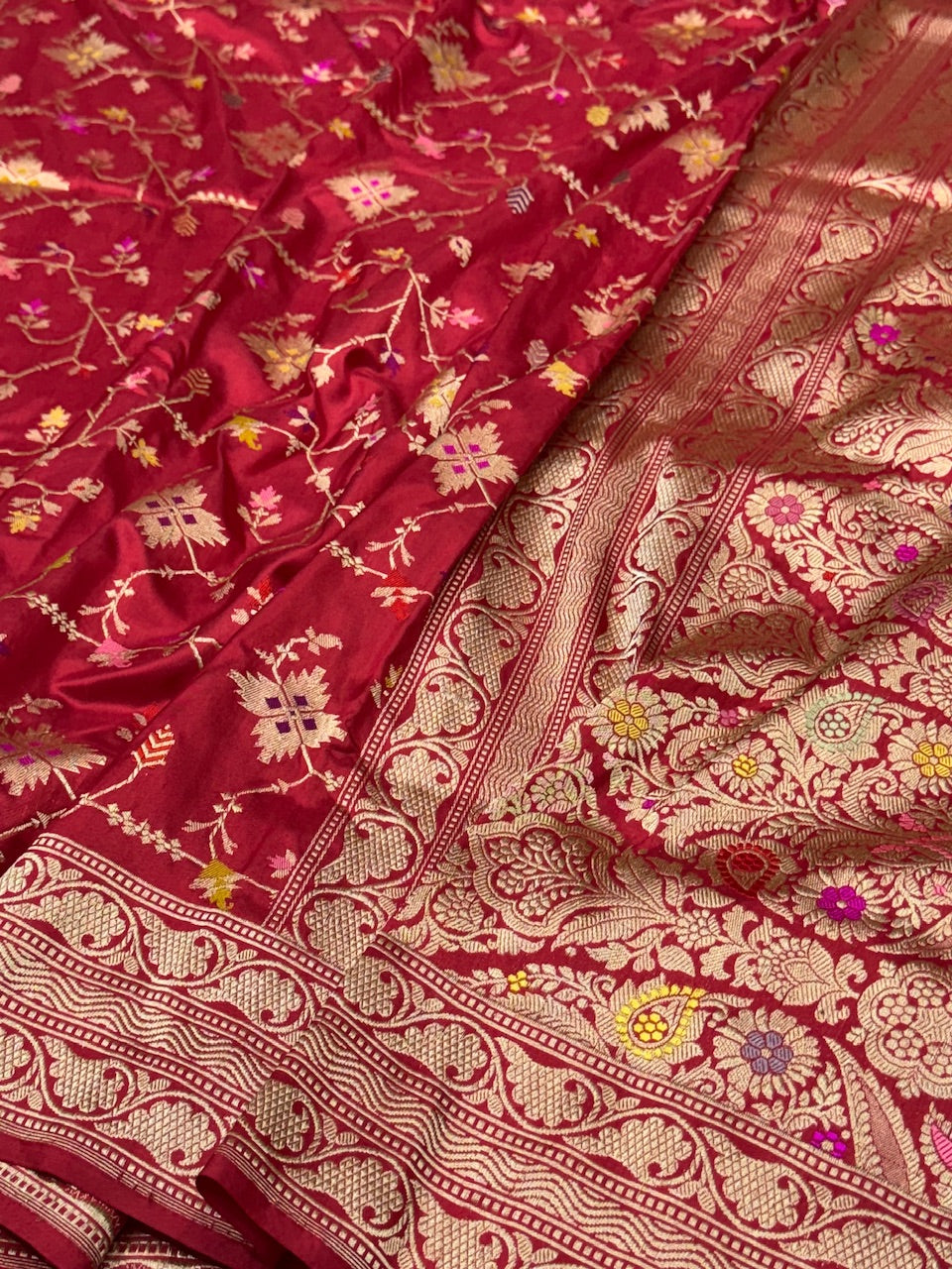 Red Handwoven Pure Silk Saree