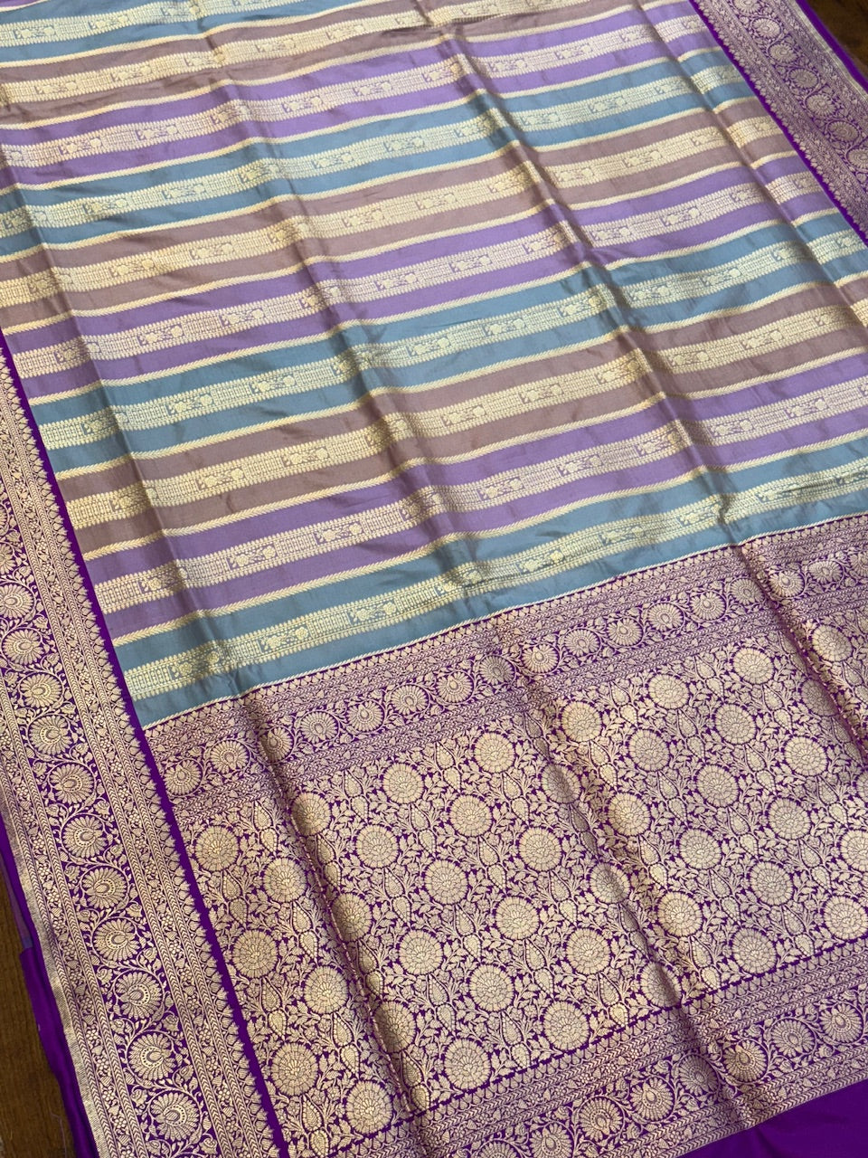 Multicolour Banarasi Pure Katan Silk Saree
