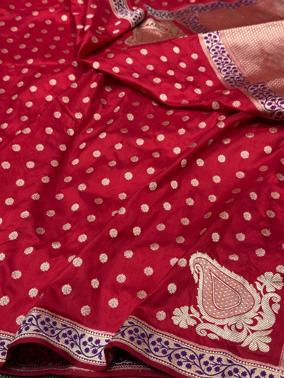 Red Handwoven Pure Silk Saree