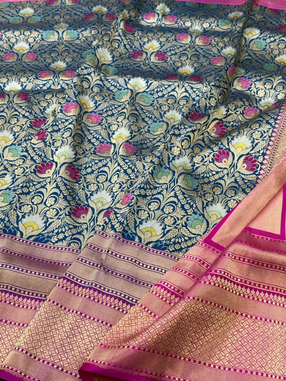 Handwoven Pure Banarasi Brocade Saree