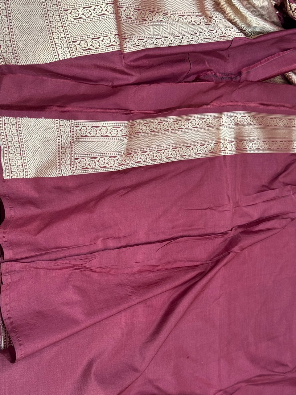 Brown Banarasi Pure Silk Saree