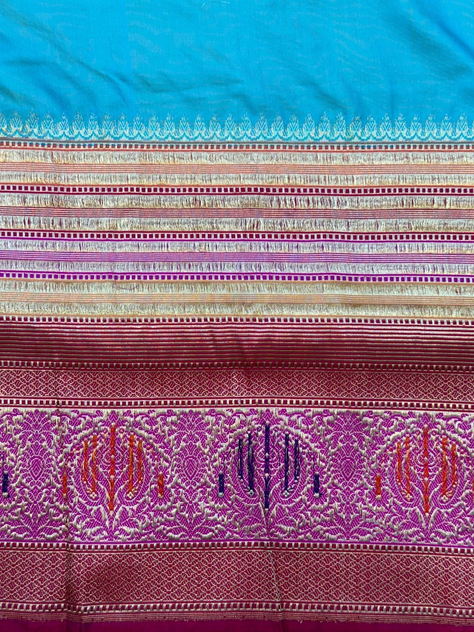 Handwoven Ektara Banarasi Pure Silk Saree