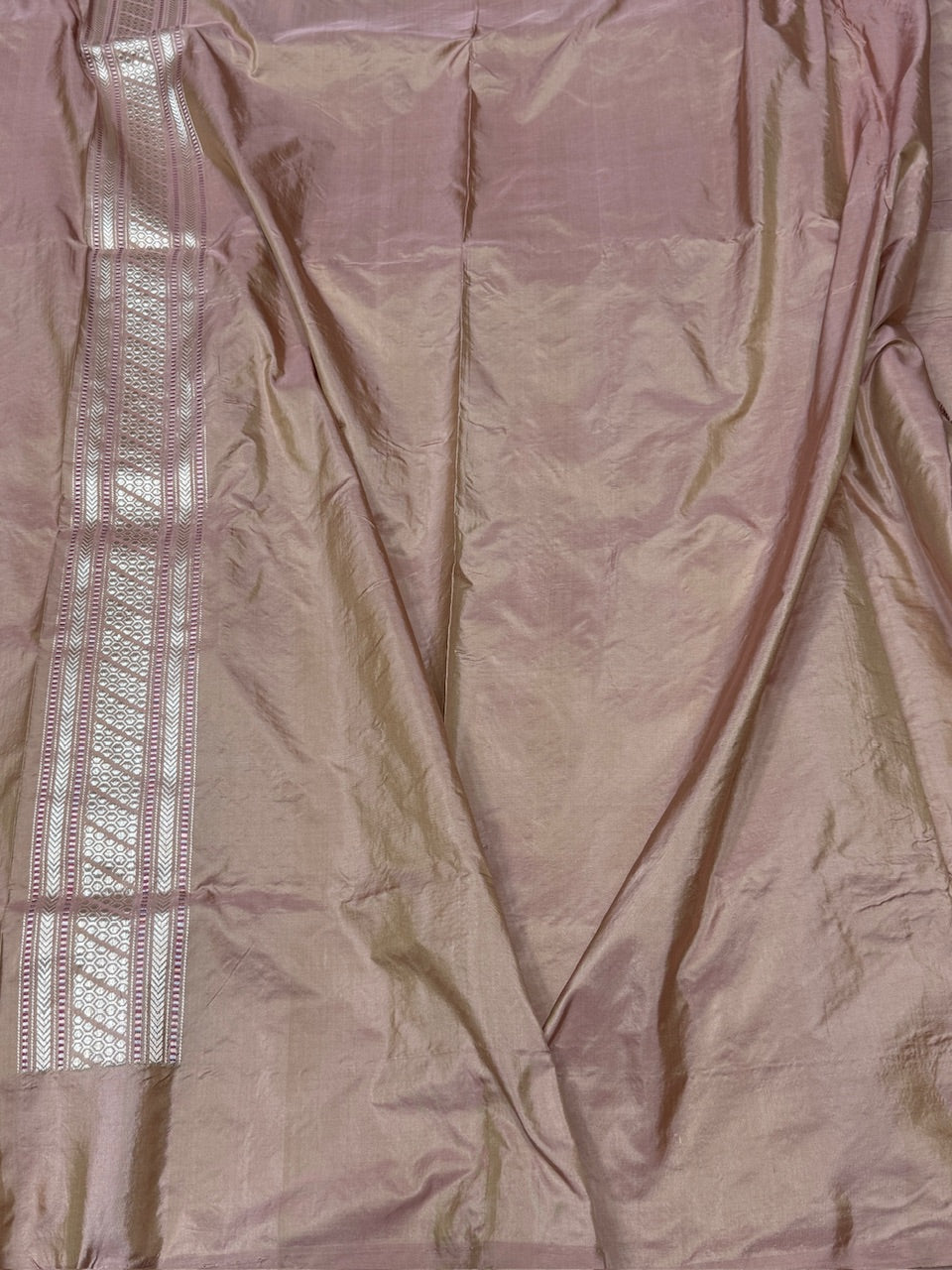 Peach Handwoven Banarasi Pure Silk Saree