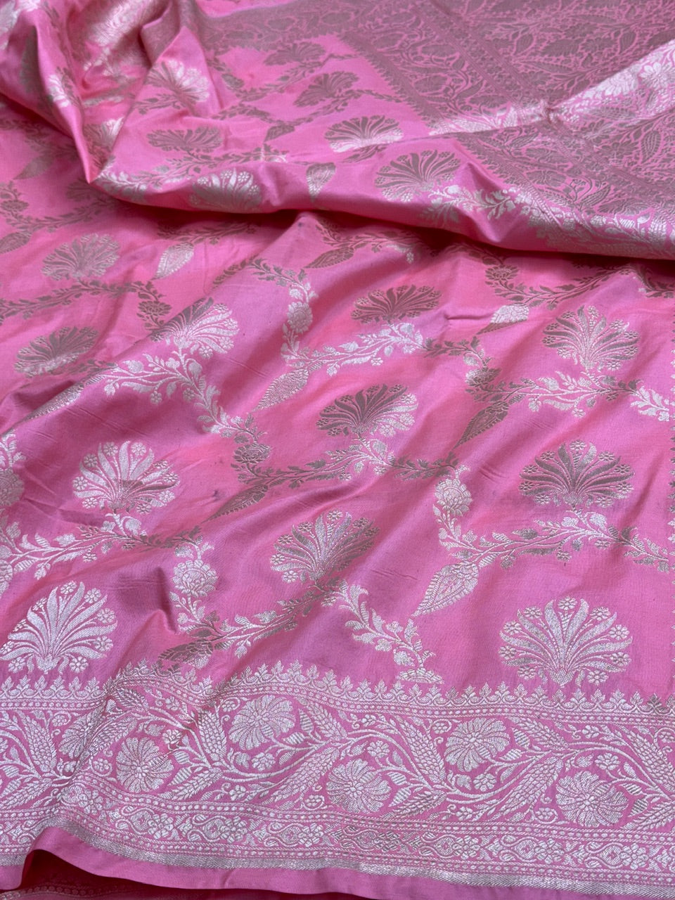 Baby Pink  Pure Silk Saree
