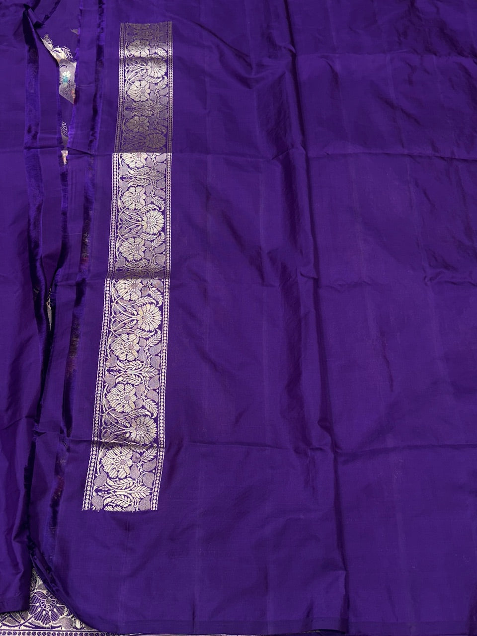 Purple Handwoven Pure Banarasi Silk Saree