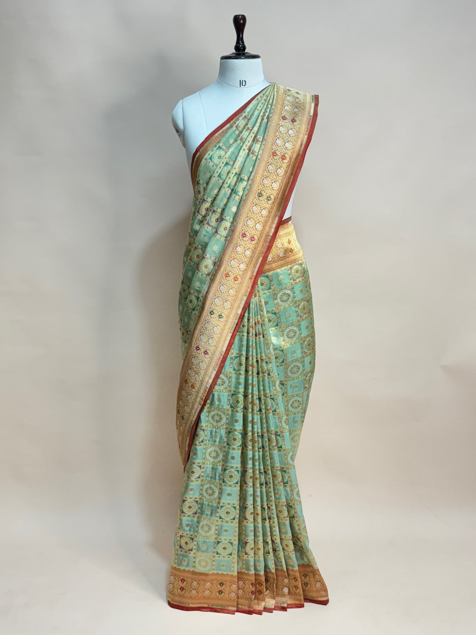 Banarasi Minakari Pure Tissue Silk Saree
