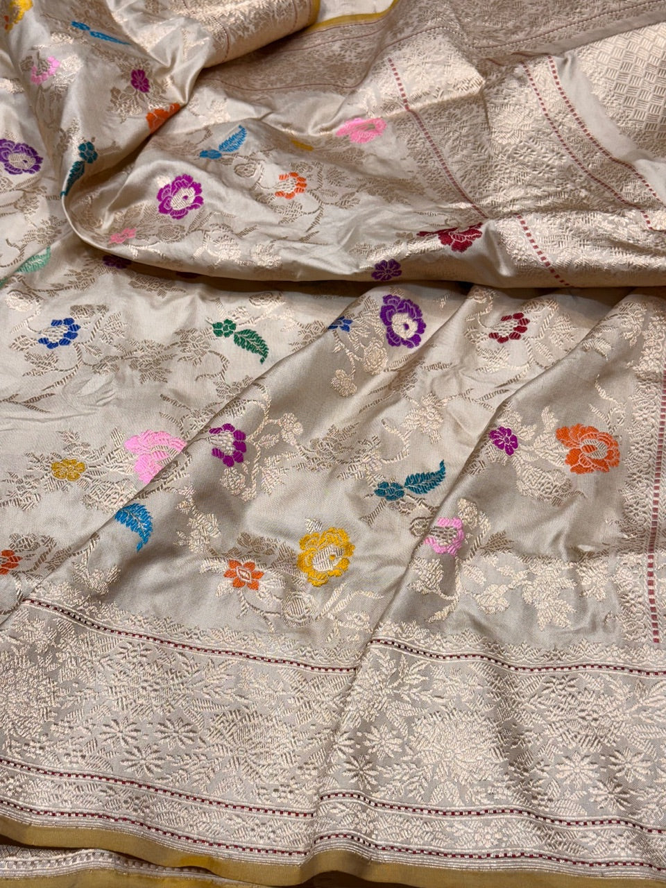 Handwoven Banarasi Ektara Silk Saree