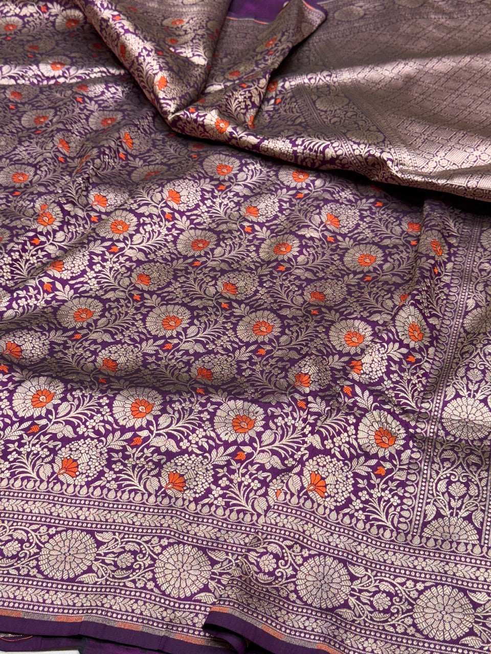 Banarasi Minakari Pure Silk Brocade Saree