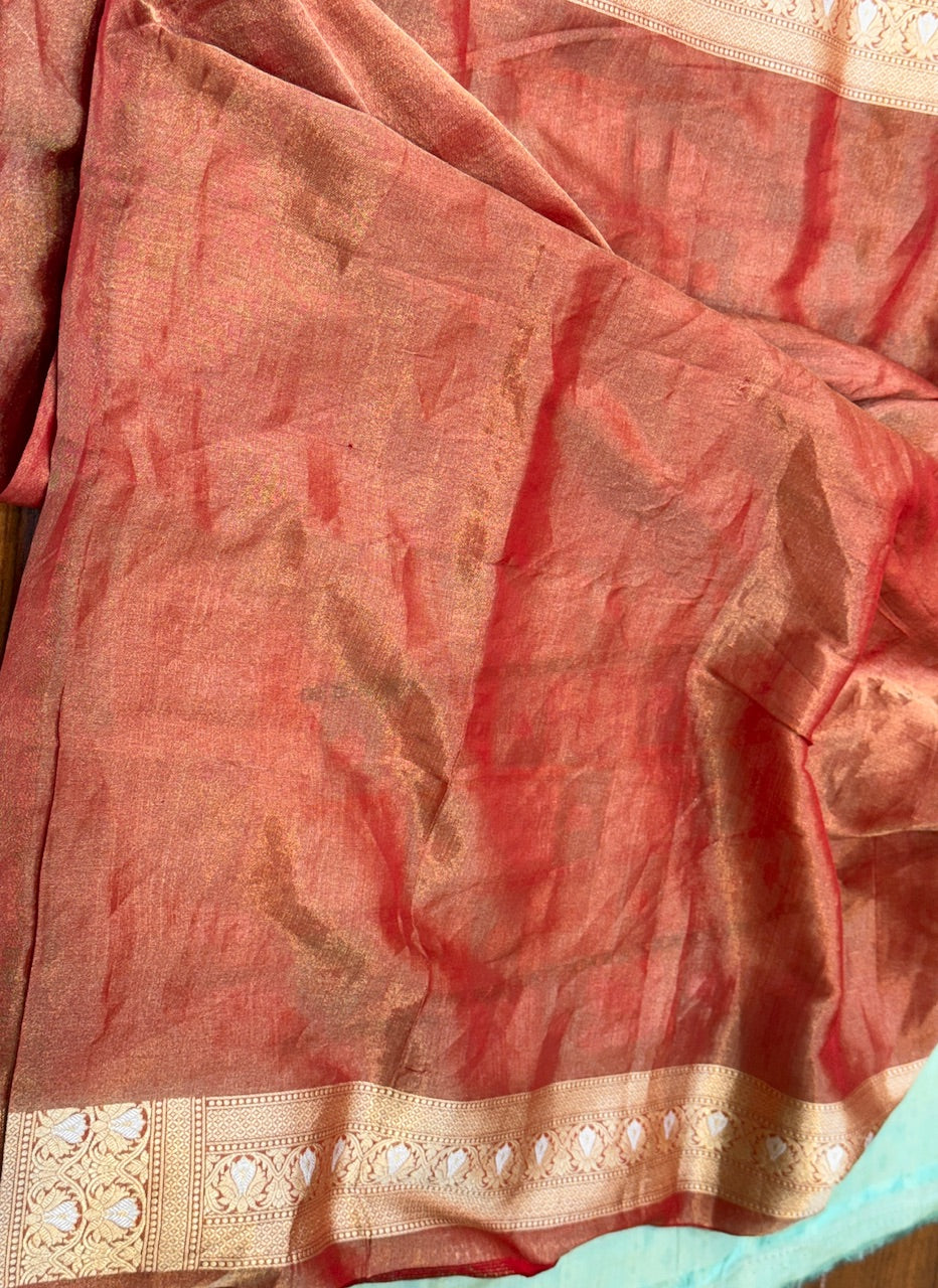 Banarasi Minakari Pure Tissue Silk Saree