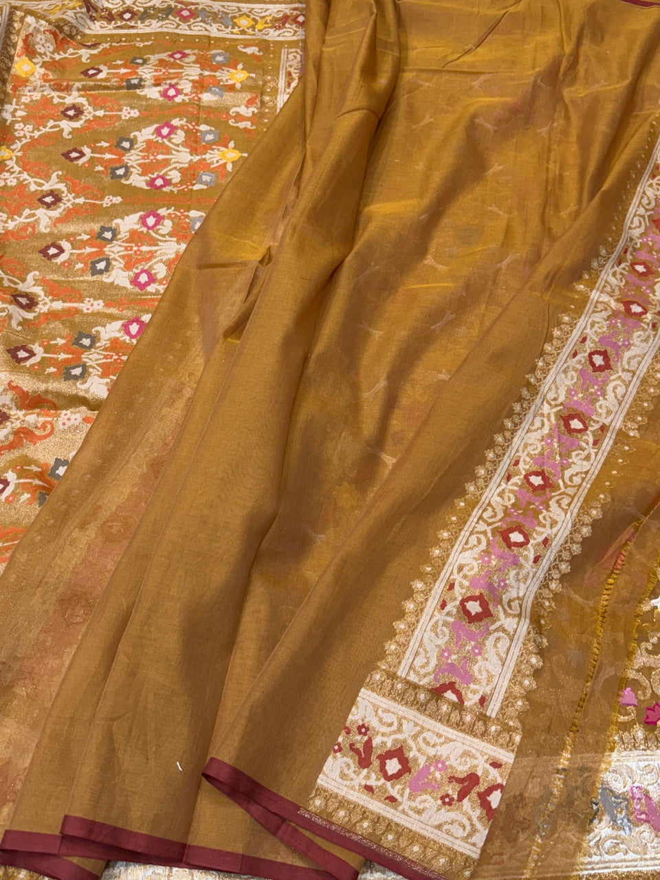 Banarasi Pure Muslin Cotton Jamdani Saree