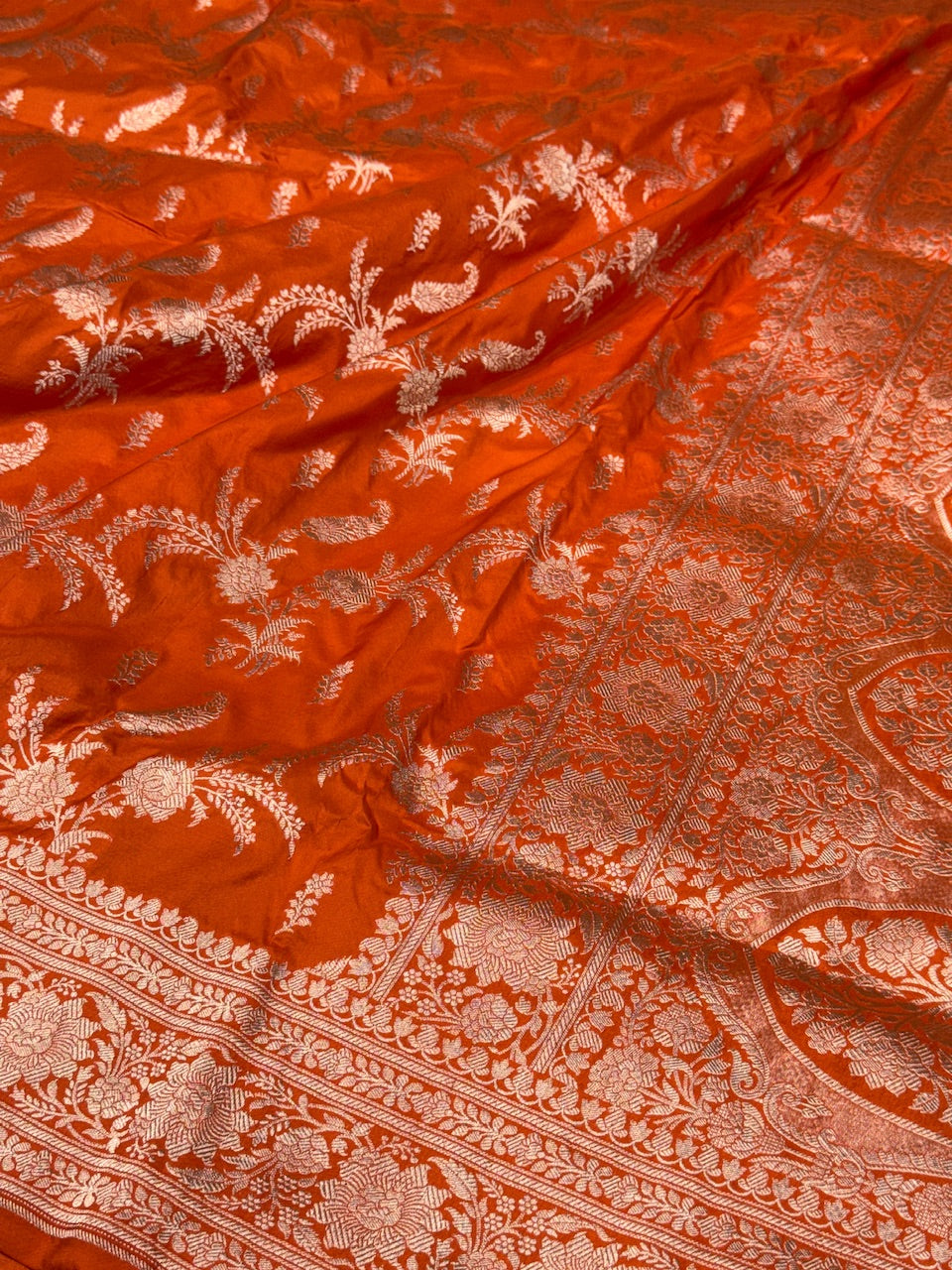 Banarasi Pure Katan Silk Saree | Pure Silk | Cutwork Technique | Banarasi Katan Silk Saree