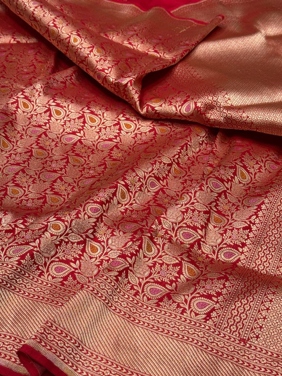 Banarasi Minakari Pure Silk Brocade Saree