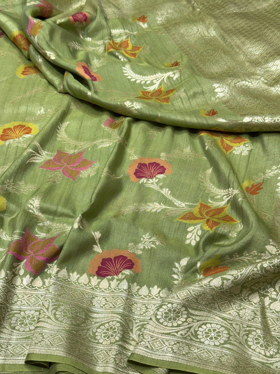 Banarasi Pure Tussar Georgette Saree