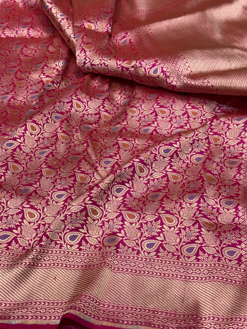 Banarasi Minakari Pure Silk Brocade Saree