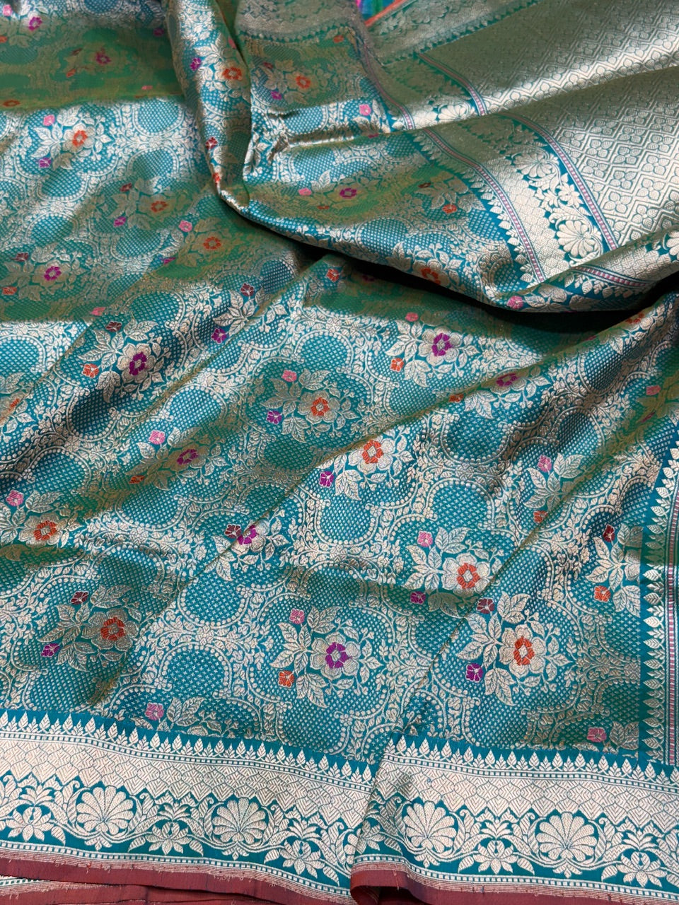 Handwoven Pure Silk Brocade Saree