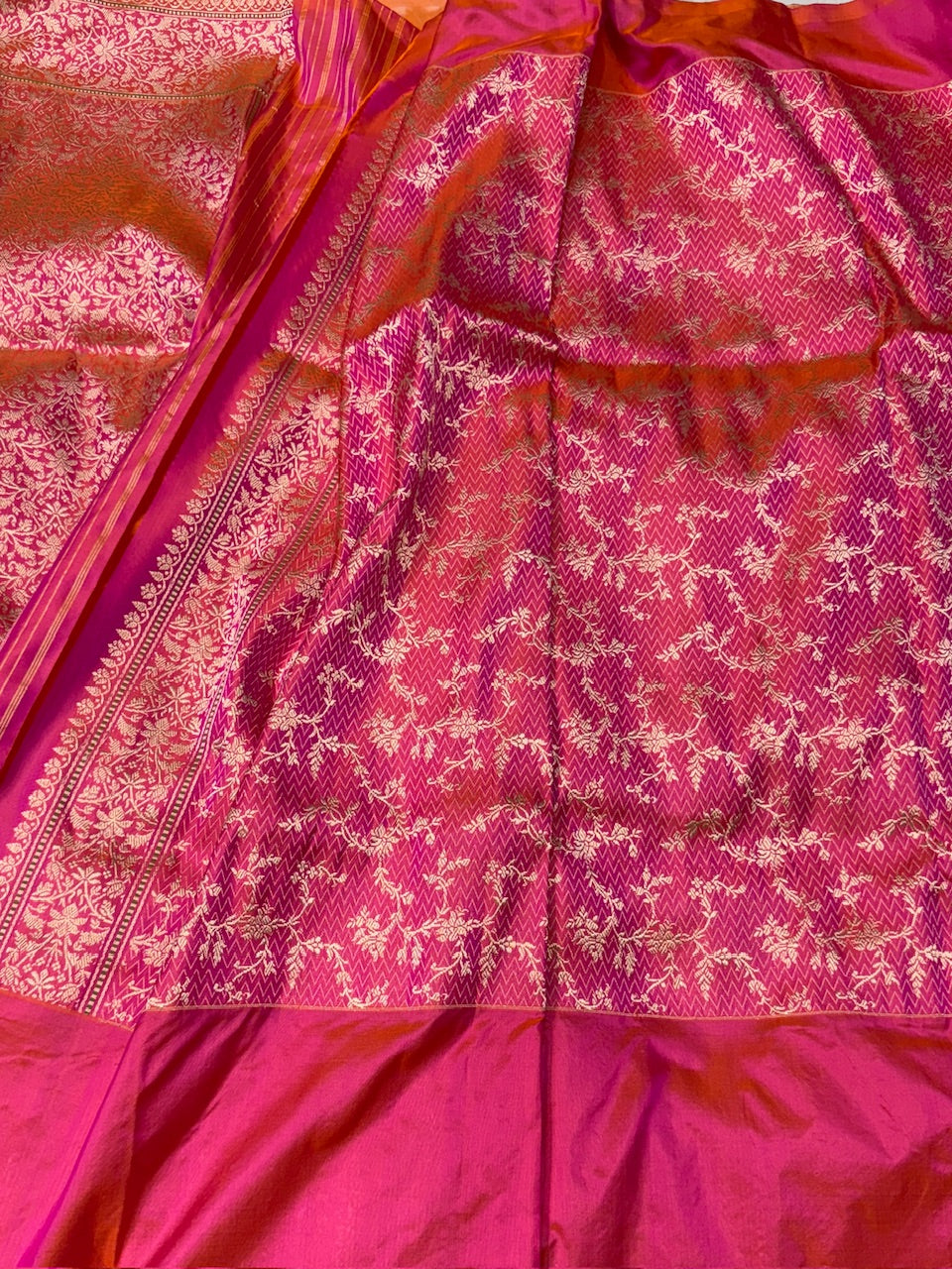 Powder Pink Handwoven Ektara Pure Silk Saree
