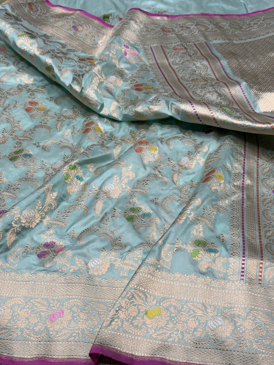 Handwoven Pure anarasi Silk Saree